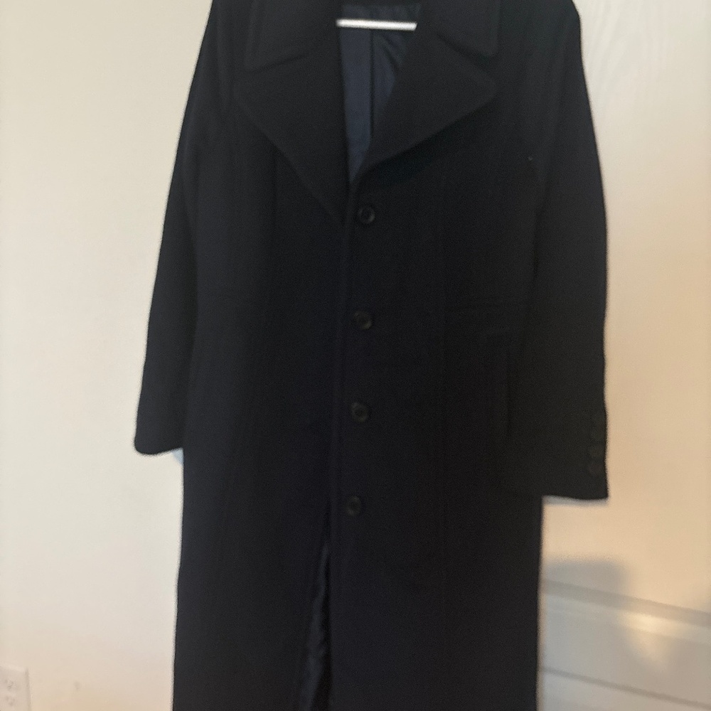 Navy Anne Klein Maxi coat